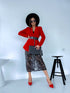 Flitter skirt "POWDER A01" - BLACK